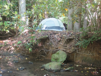 Creekside camping